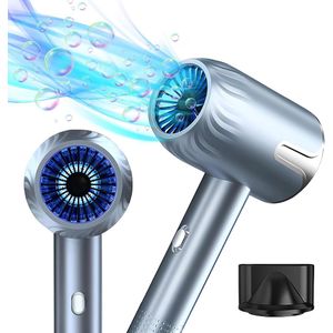 Professionele ionische haardroger 2300 W met 3 warmtestanden en accessoires voor thuis en reizen