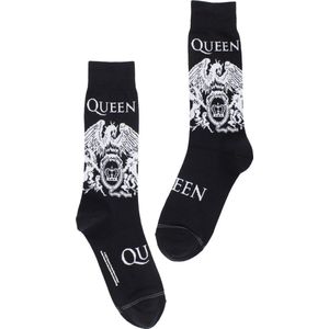 Queen White Crest Crew Socks (One Size - EU 40-46)