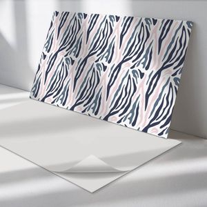 Wallfluent Vinyl Wandpaneel - Dierenstijlpatroon Zelfklevend Wandpaneel - 120 cm x 60 cm - Blauw PVC wandpaneel - Set van 1 - Rechthoekig Wandbekleding Vinyl - Patroon Wandpaneel - PVC Muurpaneel - Wandpaneel Keuken en Badkamer