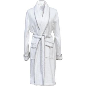 Heckett & Lane Zachte Bamboe Katoen Dames Badjas - XL - Wit