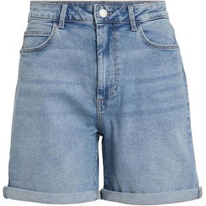 Vila Broek Vijo Hw Lbd Shorts/su - Noos 14084722 Light Blue Denim Dames Maat - W40