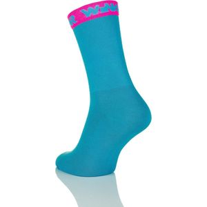 Winaar Fietssokken Zomer Unisex Cyaan Magenta - Cyan - 42-44