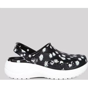 Crocs Baya Platform Printed Clog Zwart 38/39 US 8