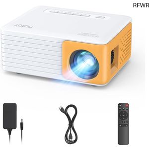 RFWR® Mini Outdoor Projector - Full HD 1080P Beeldkwaliteit, Draagbaar en Compatibel met Meerdere Apparaten
