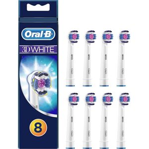 3D White Opzetborstels voor Elektrische Tandenborstels - 8 Stuks