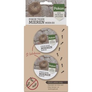 Pokon tegen Mieren Lokdoos - 2 stuks - Mieren bestrijden - Mierenlokdoos - Werkt meerdere weken