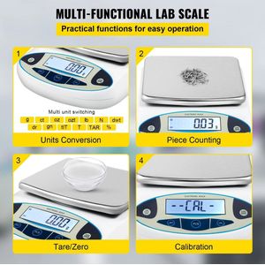 MK - Keuken weegschaal - 1G tot en met 5KG - LCD Backlit Scherm