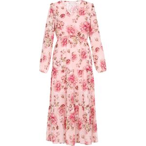 Usha Jurk  kaki / rosé / oudroze