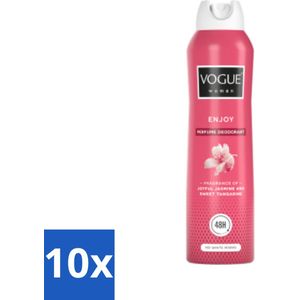 Vogue Enjoy Parfum Deodorant 150 ml - Bulkverpakking - 10 stuks