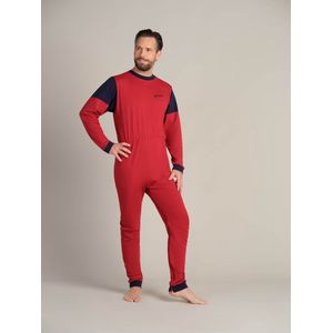 Plukpak voor volwassenen | Rugritssluiting  | Rits in het kruis | Hansop | Rood | S