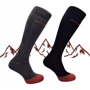 Salomon Morillon Merino Sokken - 2 Paar - Ski/Snowboard - Maat 36-38