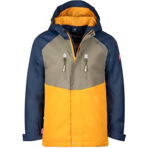 Trollkids - KIDS BRYGGEN 3IN1 JACKET - Jas - Oranje, Blauw - 152 cm
