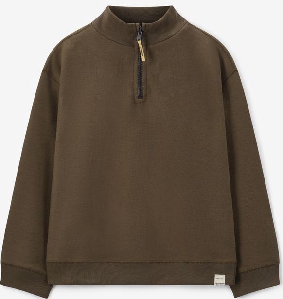 Sissy-Boy - Donkergroene Sweater - Met Rits