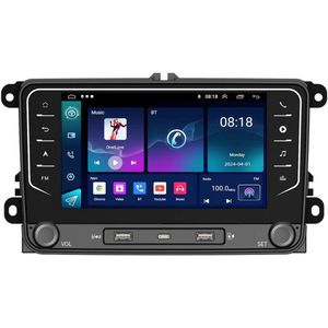 7 Inch Auto Stereo Navigatie Android 14 - Compatible met CarPlay/Android Auto voor VW Golf/Passat/Tiguan 2003-2015 | 4GB+64GB, Wifi, Stuurwielbediening