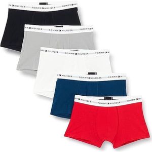 Tommy Hilfiger - Set van 5 Boxershorts - Zwart/Blauw/Grijs/Rood/Wit - Maat M