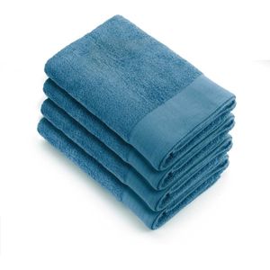 Walra handdoeken 70x140 Soft Cotton - 4-delig - Badlaken 550 g/m² - 100% Katoen - Handdoekenset Petrol