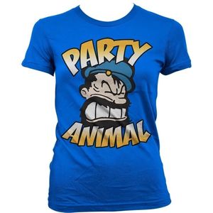 Popeye Brutos Party Animal Girly T-Shirt Damen Blue-S