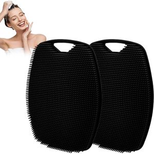 TheLau - Siliconen lichaamsscrubber 2 stuks - Zachte doucheborstel met peeling-effect voor diepe reiniging
