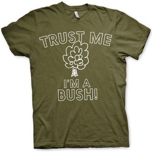 Hybris Trust Me I'm A Bush T-Shirt SH-1-15777-H14-15 Olive-S