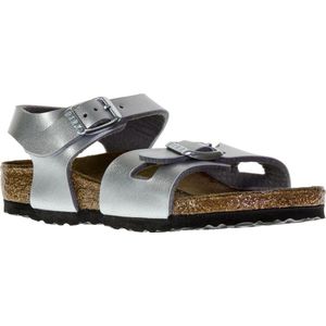 Birkenstock - RIO BF 731481 - Clogs & Sandalen - Zilver - Uniseks - Maat 33 EU Smal