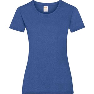 Fruit Of The Loom Dames / Vrouwen Damens-Fit Valueweight T-shirt met korte mouwen (Retro Heather Royaal)