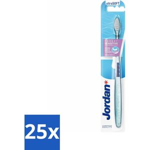25 x Jordan - Tandenborstel - Target Sensitive - Ultra Soft - Tandplak - Tandvlees - Mondverzorging