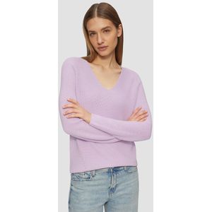 s.Oliver - Gebreide Trui - Lila - Met Raglanmouwen