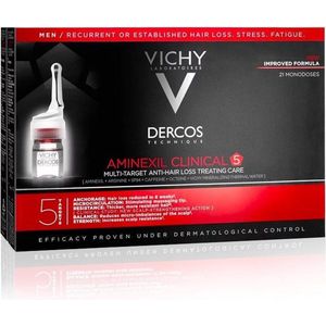 Vichy - Dercos Aminexil Clinical 5 - Anti Haarverlies - 42 x 6 ml - Voor Mannen
