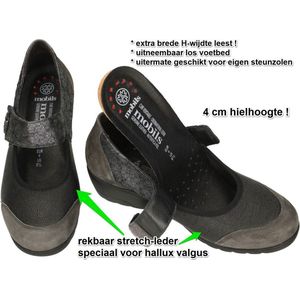 Mobils Ergonomic - Ballerina's - Zwart - Model BATHILDA - Hoogcomfort