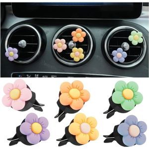 6 stuks decoraties bloemclips voor auto luchtventilatie - auto luchtverfrisser clip charme - interdecor accessoires - bloemvorm decoratieve auto's luchtverfrisser clip kleurrijk - auto accessoires
