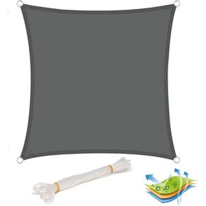 Rootz Premium Zonnezeil - Schaduwzeil - Luifel - UV-bescherming - Waterafstotend - Eenvoudige installatie - 4m x 4m