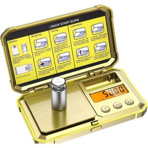 Digitale Juweliersweegschaal 200g 0,01g met 50g Kalibratieweeghout – Professionele Elektronische Pocketweegschaal voor Precisieweegschalen