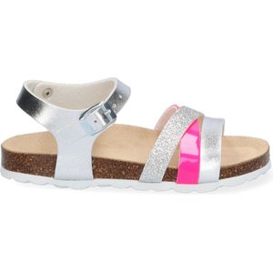 Braqeez Saar Spain Meisjes Sandalen - Zilver/Roze - Imitatieleer - Gesp