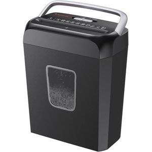 Kruissnede Papierversnipperaar met 6 Vellen en 13 Liter Prullenmand - Vernietigt Paperclips en Creditcards