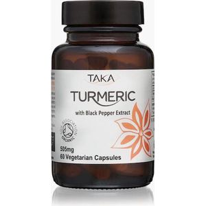 TAKA Turmeric / Kurkuma Turmeric & Zwarte Peper Extract Capsules Biologisch – 60 vcaps