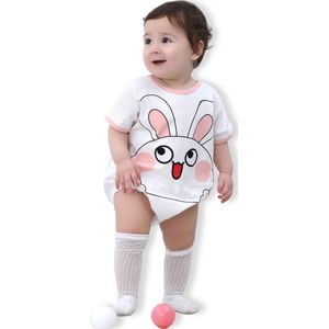 BoefieBoef Schattige Baby Dieren Romper Konijn Boxpakje - Zacht Katoenen Babykleding 12-24 Maanden - Jumpsuit Kinderen - Pyjama - Speelpak - Outfit - Babybody - Comfortabel Babypakje Drukknoopsluiting - Jongen & Meisje - Perfect Kraamcadeau - 2 jaar