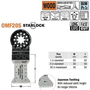 CMT - Multitoolzaagblad (Japanse vertanding) voor hout, 35mm - Zaagblad - Zagen - Hout - 1 Stuk(s)