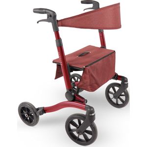 VITILITY - ID Rollator - Sequoia Red - Lichtgewicht en Opvouwbaar