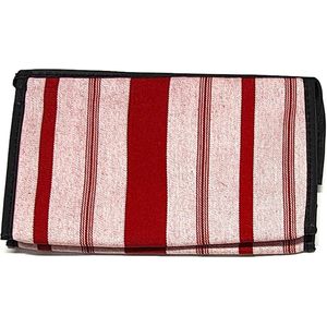 Rojafit - Make-up Tasje - Retro Style - Red Stripe - Afmeting: 18 x 5,5 x 11 cm.