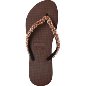 Uzurii Precious Classic Gold dames slippers, Taupe, maat: 35/36