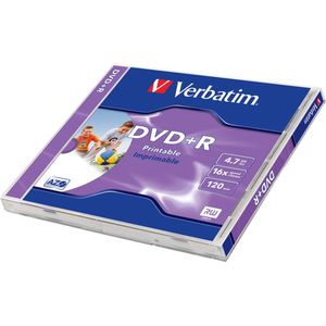 Verbatim DVD+R Printable 4,7 GB 1 stuk(s)