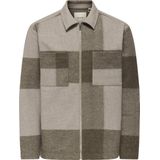 ONLY & SONS ONSWAKE CHECKED ZIP OVERSHIRT Heren Overhemd - Maat S