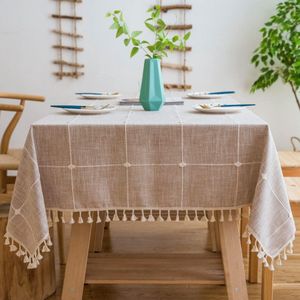 Goodivery ® - Tafelkleed - Wasbare keukentafelhoes voor eettafel - Elegant tafelkleed 140x300cm Rooster kastanjebruin
