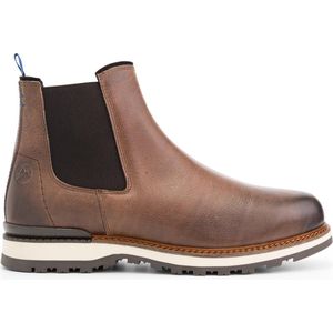 Travelin' Ravik Heren chelsea boots - Leren schoenen - Wol gevoerd - Bruin leer - Maat 43