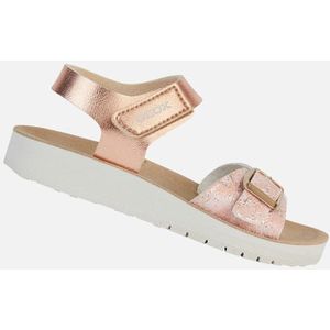 GEOX - COSTAREI - Sandalen - Rozegoud - Metallic Lederlook