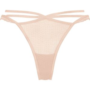 Hunkemöller Dames Lingerie Mini brazilian Joy - Beige - maat 2XL