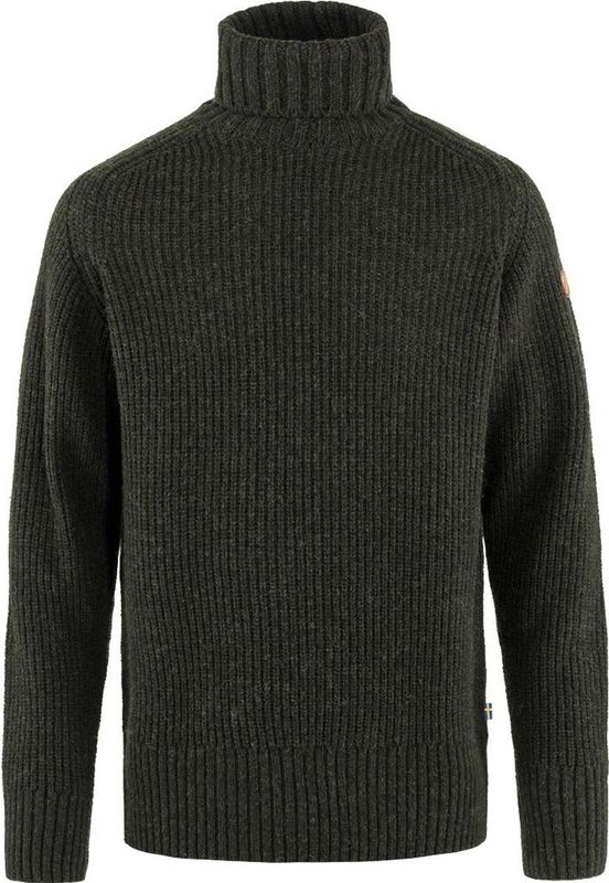 Fjällräven - Övik Roller Neck Sweater - Wollen Trui - Zwart