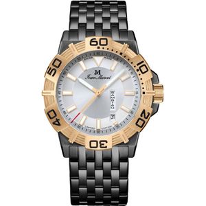 Jean Marcel Herren Armbanduhr Edelstahl rotvergoldet (teil) Satiniert 22cm