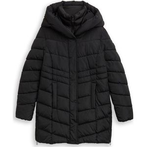 Tom Tailor - Gewatteerde Lange Jas - Regular Fit - Met Capuchon - Waterdicht