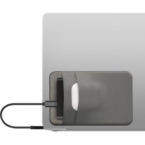 Hard Drive Case Compatible with Portable SSD, HDD - 13 x 8.5 cm - With 2 Storage Compartments - SSD Holder in Grey